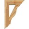 Ekena Millwork Funston Traditional Rough Sawn Bracket w/ Offset Brace, Western Red Cedar, 8"W x 26"D x 38"H BKT0806X26X38FST01RWR - alternate 4